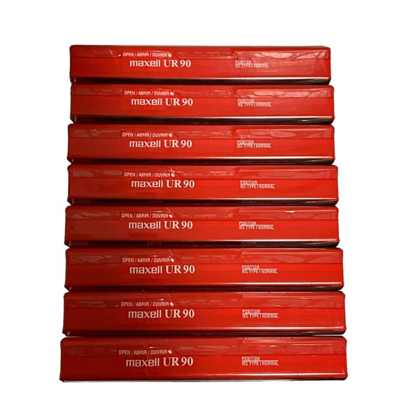 NEW Maxell UR Normal Bias 90 Minutes Blank Audio Cassette Lot of 8 - Picture 4 of 4